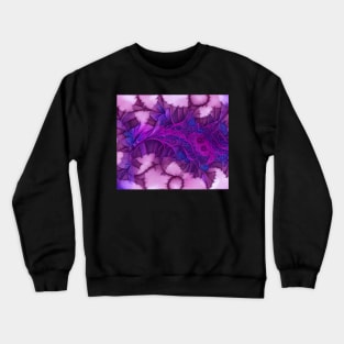 Purple Fractal Series Design 3 Crewneck Sweatshirt